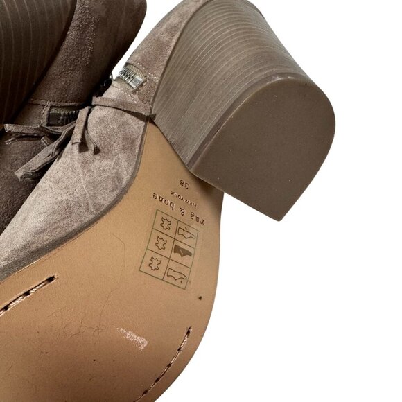 $550 Rag & Bone Margot Fringe Cap Toe Bootie Suede Size 38, 7.5 NEW - Picture 7 of 7